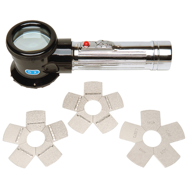 Elcometer 127 Keane-Tator Surface Profile Comparator & Magnifier