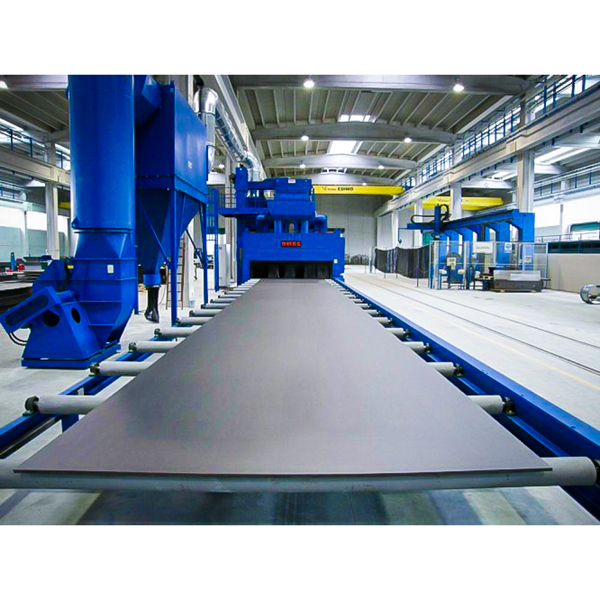 Shotblasting machine type LAUCO with roller conveyors